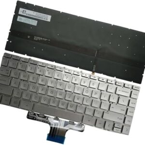 Laptop Replacement Keyboard Compatible for HP Pavilion 14-DV 14-DV0003TX 14-DY TPN-Q244 US Layout Silver Backlit