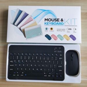 Rechargeable Backlit Bluetooth Keyboard & Mouse Combo For Pc, Tablet, Android & iOS