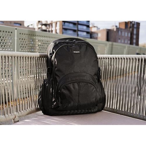 Targus Cassic 15.6 Inch Classic Laptop Backpack - Fits Most Laptops up to 16", Padded Travel Backpack for Business Commuters, College, and Travel (CN600) - Image 3