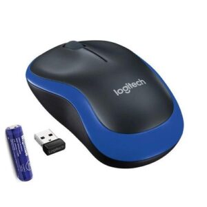 Logitech M185 Wireless OPTICAL Mouse - Plug And Play - BLUE