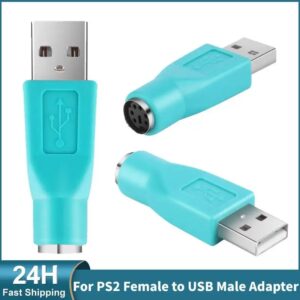 1pair USB Male to PS2 Female Adapter Converter Connector for Keyboard Mouse Mouse Mice Easy to use Simple and Convenient.