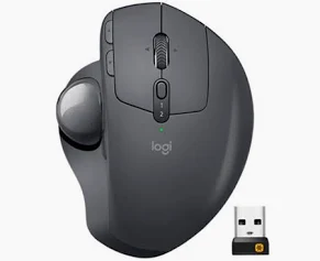 Logitech MX Ergo Wireless & Bluetooth Trackball Mouse (Graphite)