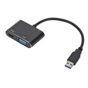 USB 3.0 to HDMI VGA Converter -Black