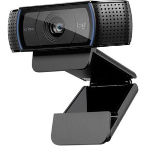 Logitech HD Pro Webcam C920, Widescreen Video Calling and Recording, 1080p Camera, Desktop or Laptop Webcam - 960-001055
