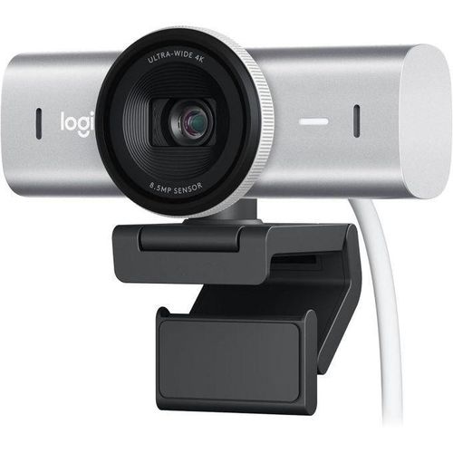 Logitech MX Brio Ultra HD 4K Collaboration And Streaming Webcam, 1080p At 60 FPS, Dual Noise Reducing Mics, Show Mode, USB-C, Webcam Cover, Works With Microsoft Teams, Zoom, Google Meet
