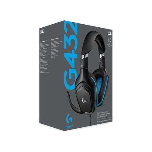 Logitech G432 Wired Virtual 7.1-Channel Gaming Headset - Black - Image 2