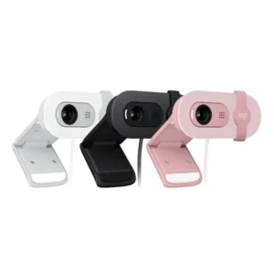 Logitech Brio 100 Full HD Webcam for Meetings and Streaming, Auto-Light Balance, Built-In Mic and Privacy Shutter- Rose