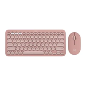 Logitech Pebble 2 Combo Wireless Keyboard and Mouse Tonal Rose (920-012241)