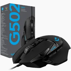 Logitech G502 HERO High Performance Wireless Gaming Mouse-Black